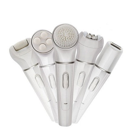 5 in 1 Multi-Functional Portable Face and body Skin Care Electric Massager Scrubber with Facial Latex Brush 5 in 1 Multi-Functional Portable Face and body Skin Care Electric Massager Scrubber with Facial Latex Brush